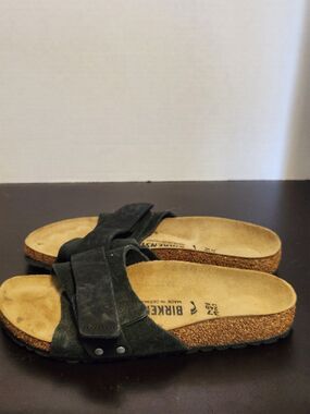 Birkenstock Oita Suede Leather Sandals Black EU37 Size 6